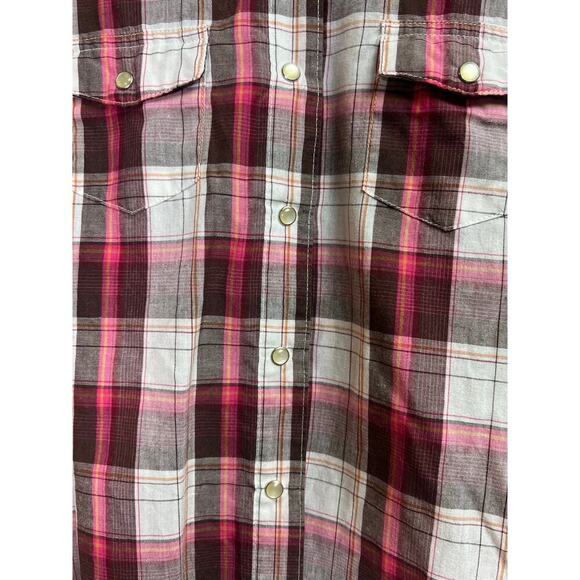 Wrancher by Wrangler Women's Pearl Snap Button Up Shirt Medium - Picture 5 of 9